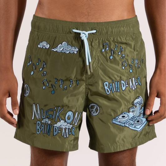 SWIMWEAR MILITARY GREEN | MUSIK ON