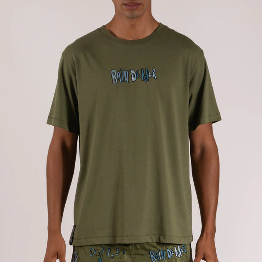 OS T-SHIRT MILITARY GREEN | MUSIK ON