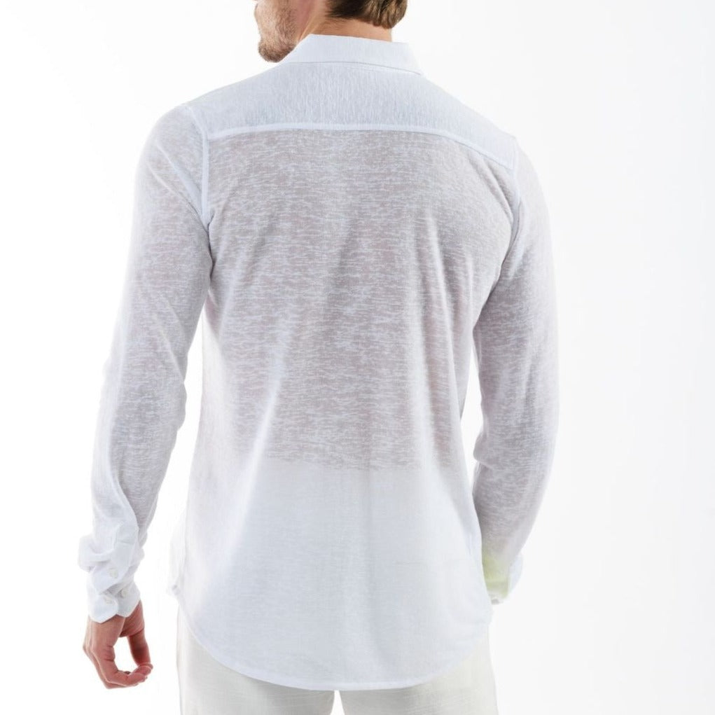 BYBLOS WHITE | Linen Shirt Long Sleeve