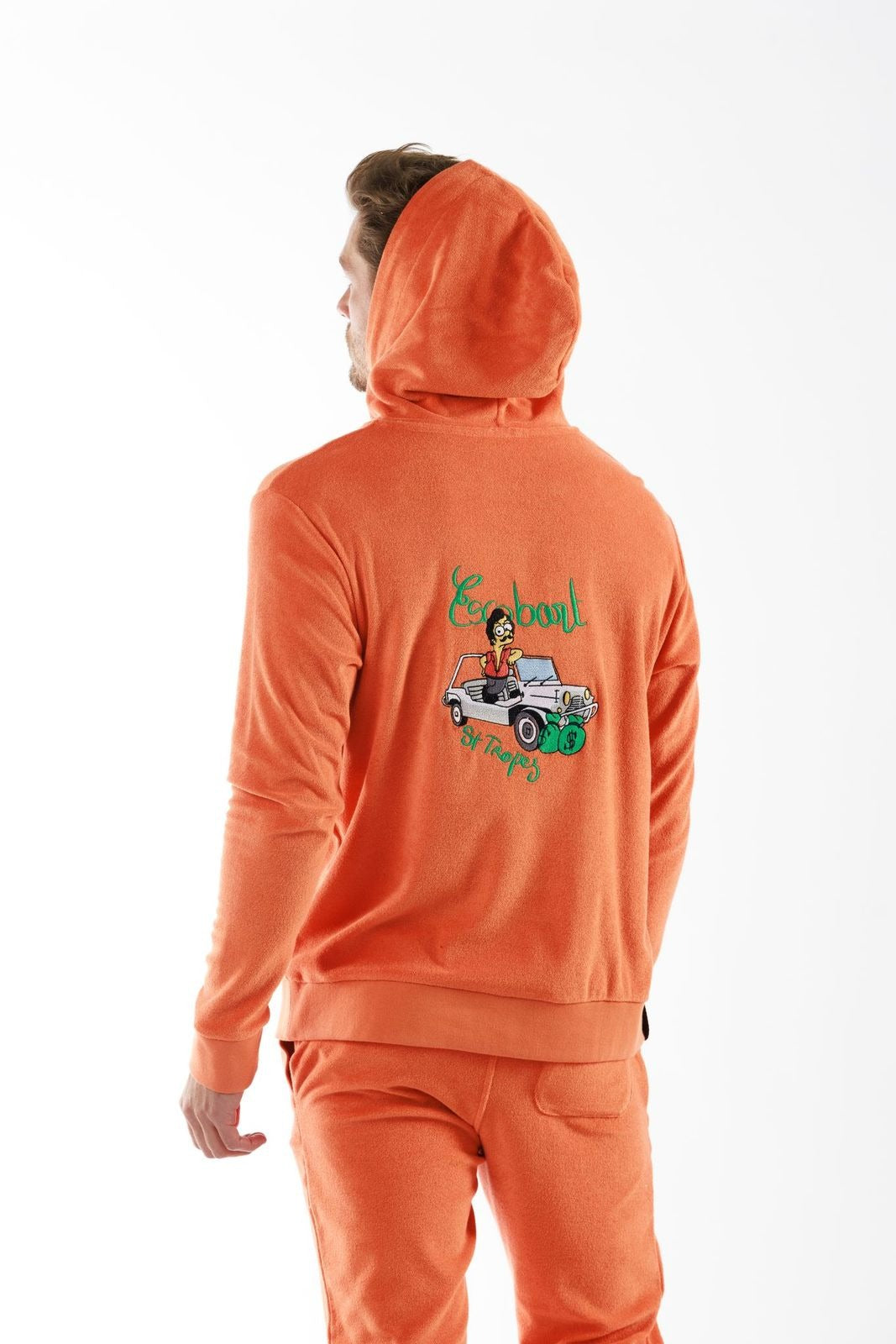 BOHEME ORANGE | Towelling Hoodie ESCOBART MOKE