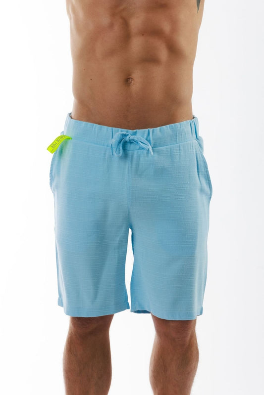 CLUB 55 SKY BLUE | Mens Linen Shorts