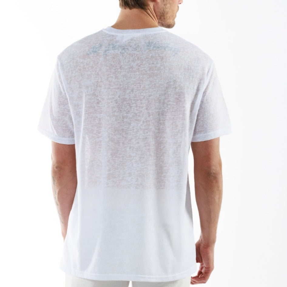 L'ORMEAUX WHITE | Oversized Linen T-Shirt