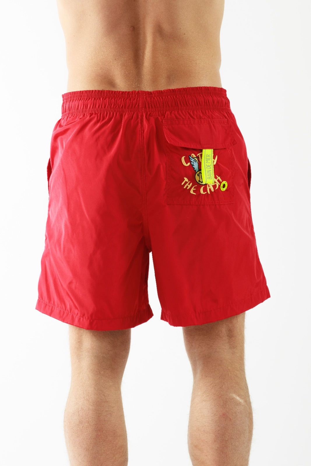 SALIN RED | Mens Swimwear RICH THE DOLLAR MONO