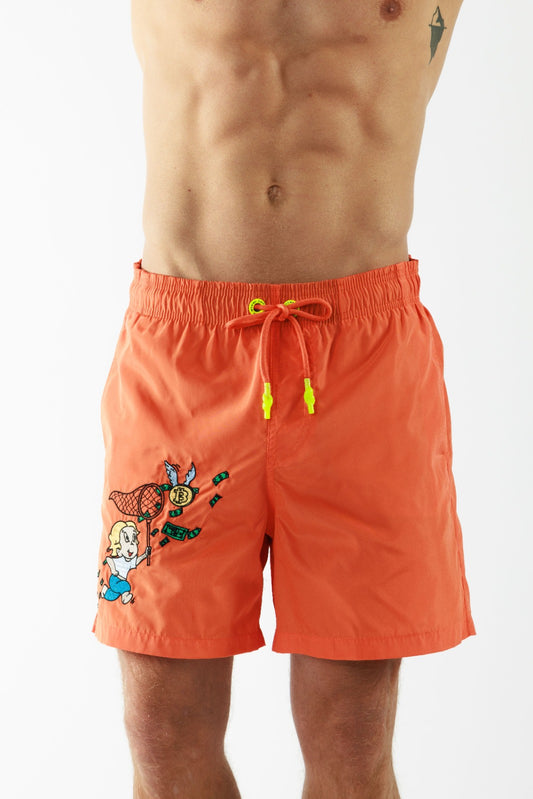 SALIN ORANGE HERMES | Men's Swimwear RICH THE DOLLAR MONO