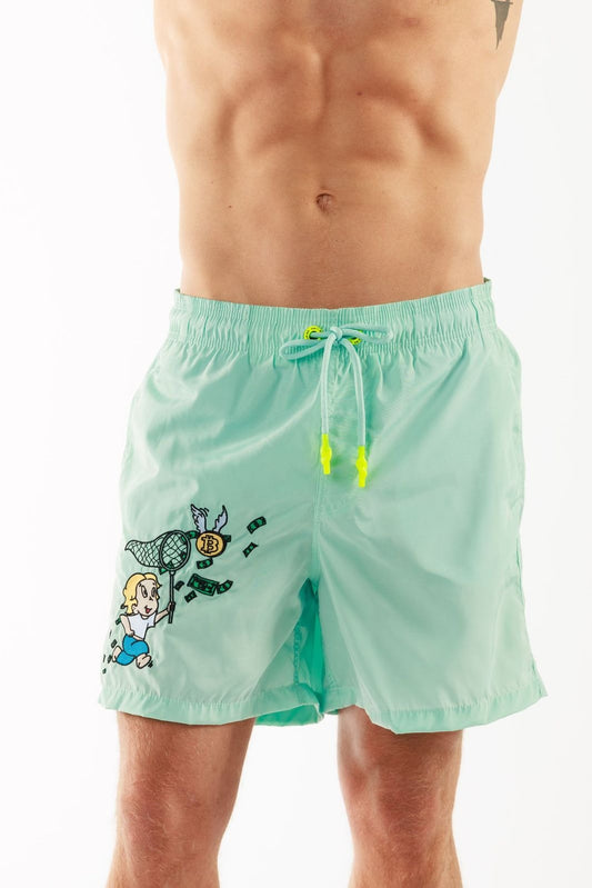 SALIN TIFFANY BLUE | Mens Swimwear RICH THE DOLLAR MONO