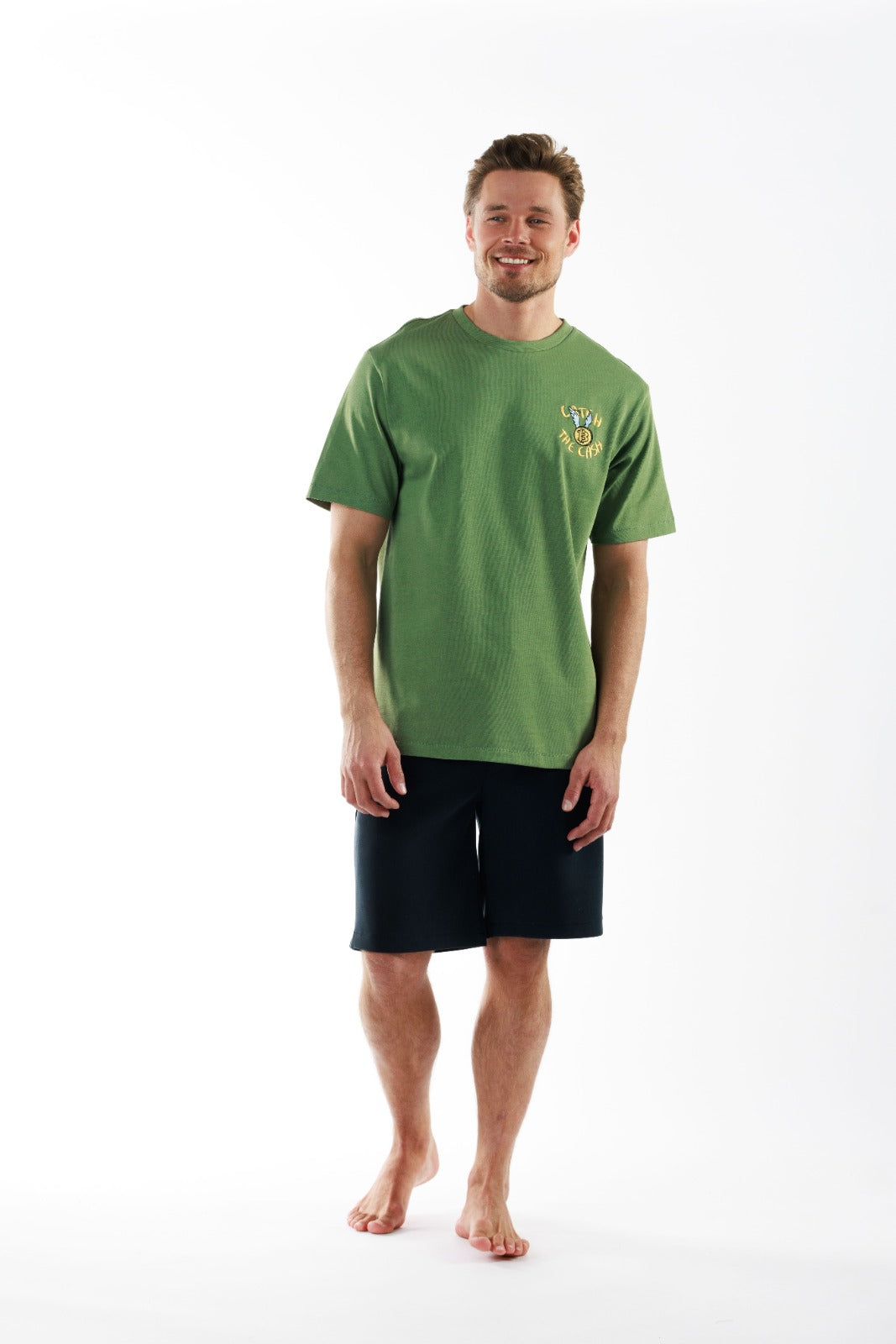 ALLARD MILITARY GREEN | Oversized Cotton T-Shirt CATCH THE DOLLAR