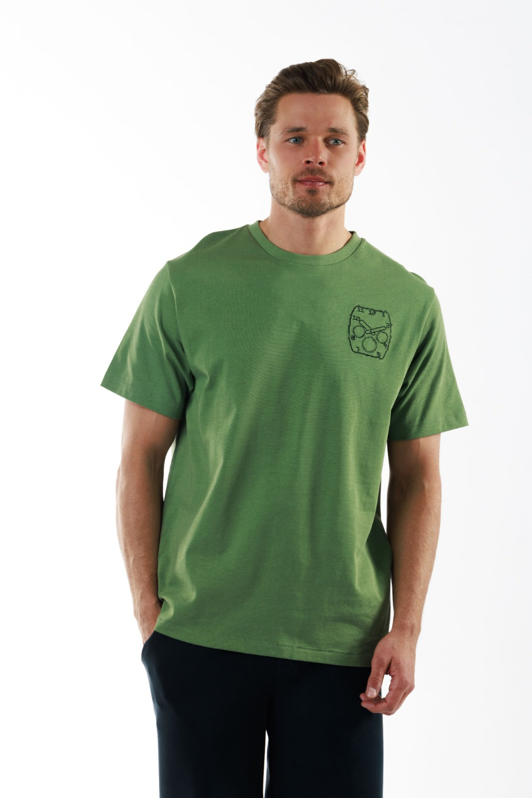 ALLARD MILITARY GREEN | Oversized Cotton T-Shirt WATCH LIMITED R