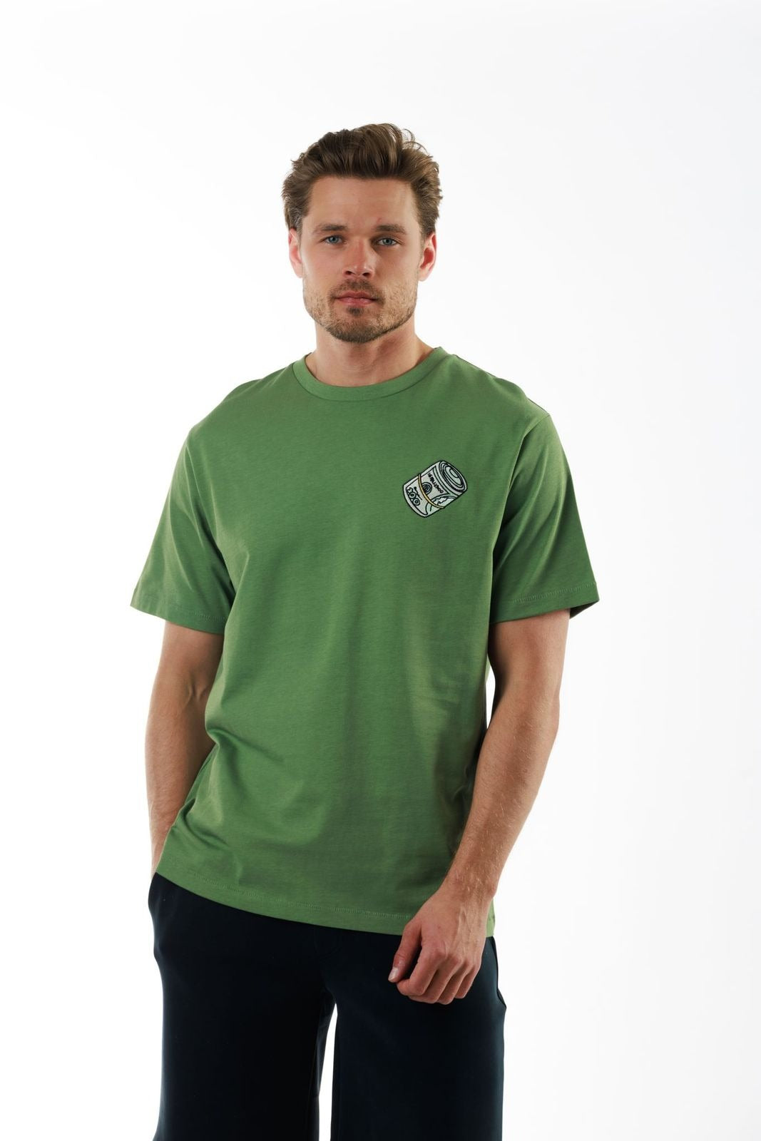 ALLARD MILITARY GREEN | Oversized Cotton T-Shirt THE WALL STREET