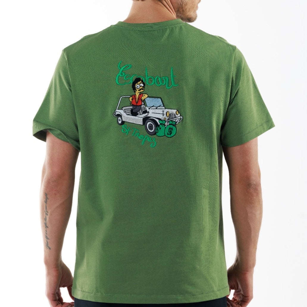 ALLARD MILITARY GREEN | Oversized Cotton T-Shirt ESCOBART MOKE