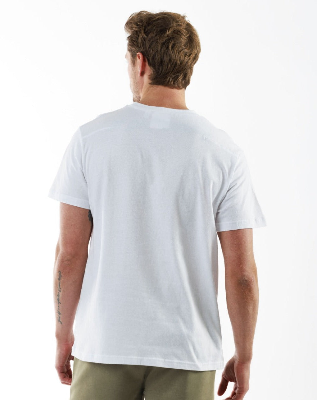 GAMBETTA WHITE | Classic Cut Cotton T-Shirt CAVIAR