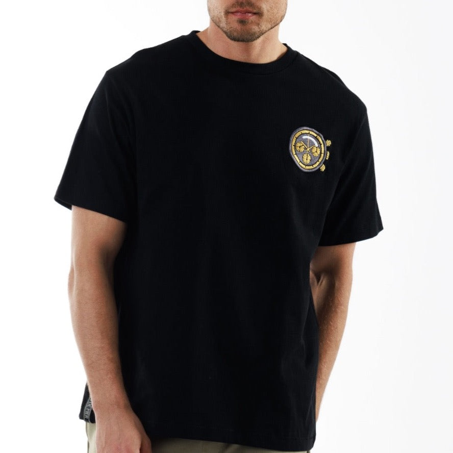 ALLARD BLACK | Oversized Cotton T-Shirt WATCH LIMITED D