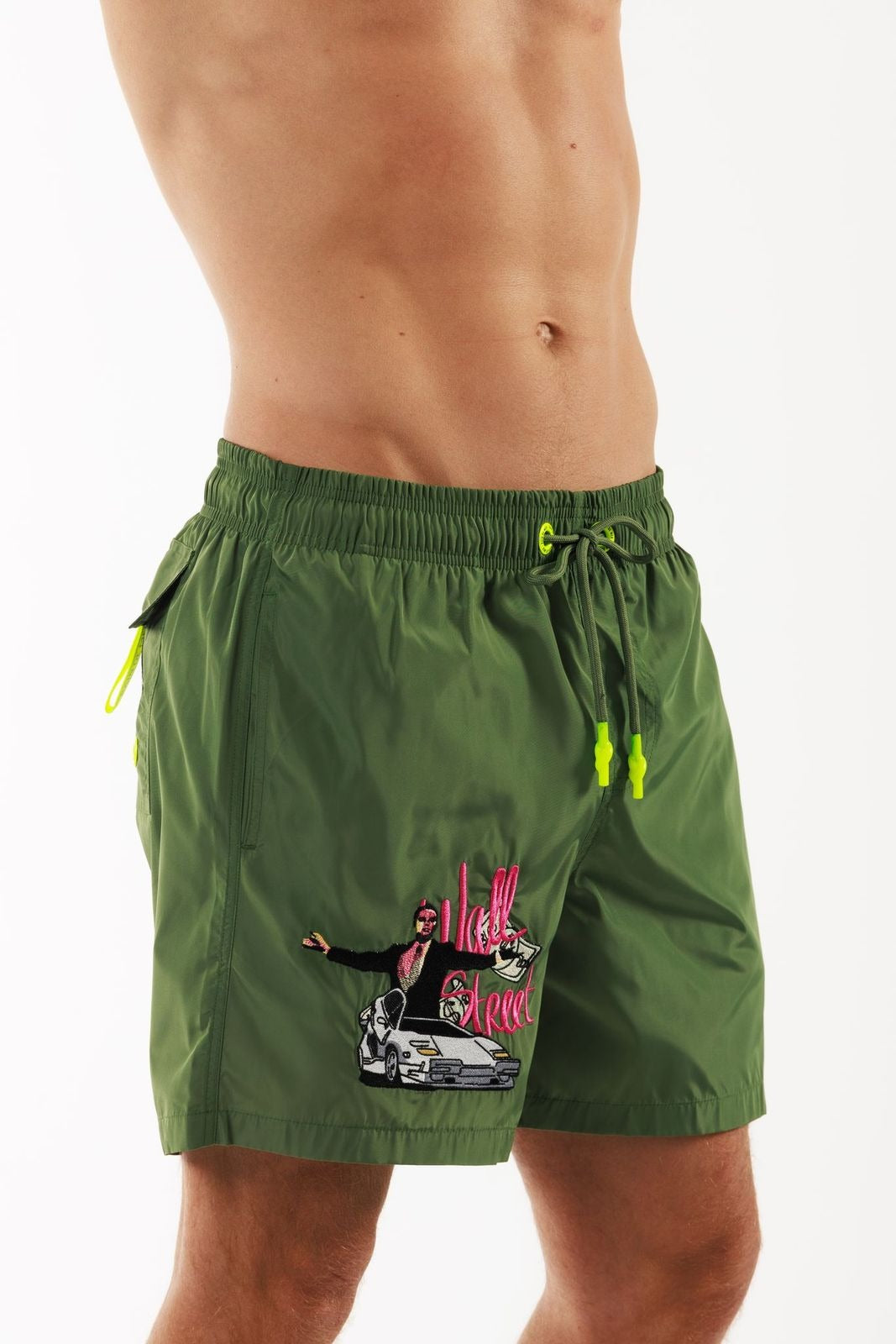 SALIN MILITARY GREEN | Mens Swimwear THE WALL STREET