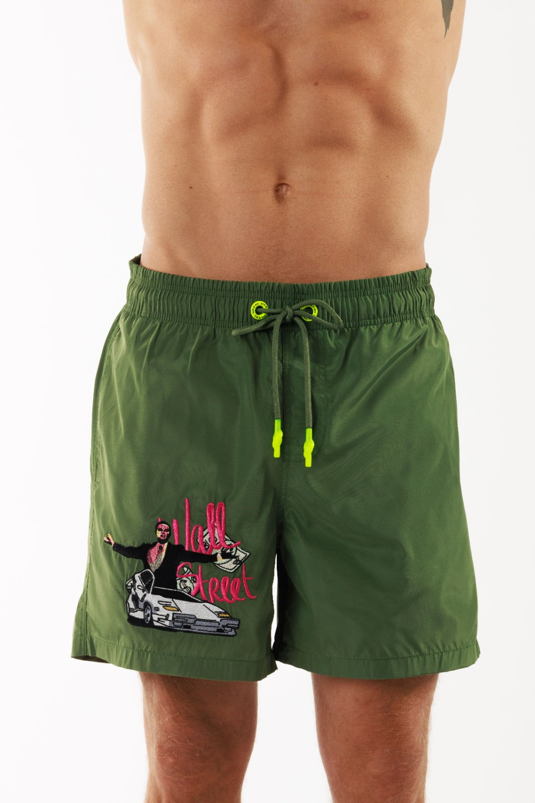 SALIN MILITARY GREEN | Mens Swimwear THE WALL STREET