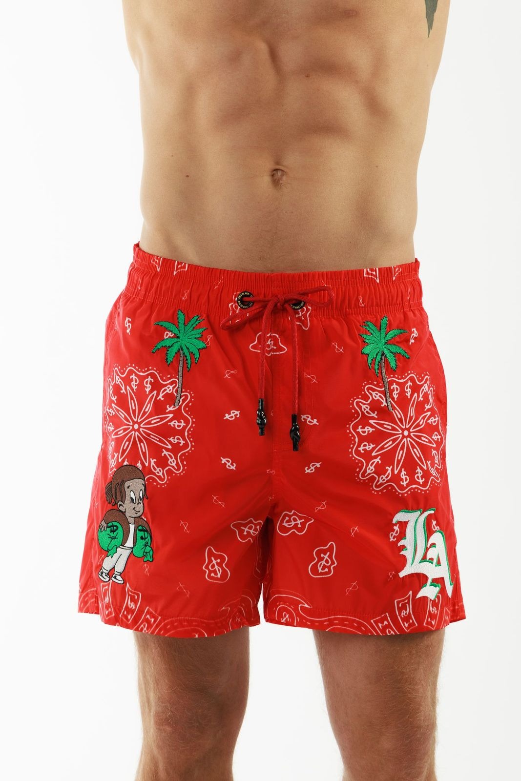 SALIN RED | Men's Swimwear LOS ANGELES GANG