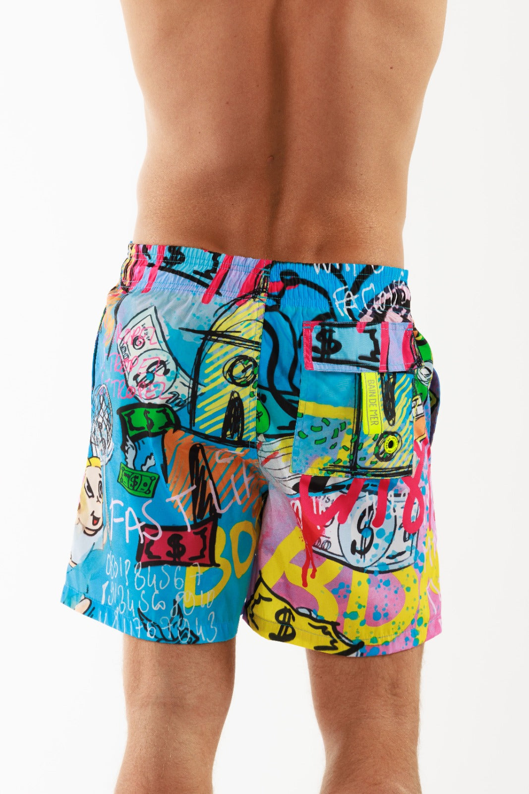 SALIN BLUE | Men's Swimwear CATCH THE DOLLAR PRINT