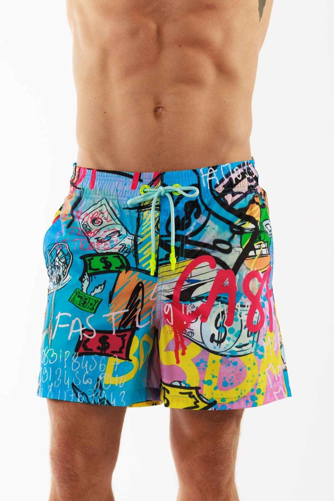 SALIN BLUE | Men's Swimwear CATCH THE DOLLAR PRINT