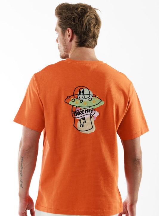 ALLARD ORANGE | Oversized Cotton T-Shirt THE TRIP