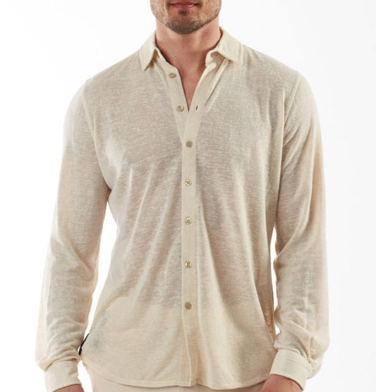 BYBLOS SAND | Linen Shirt Long Sleeve