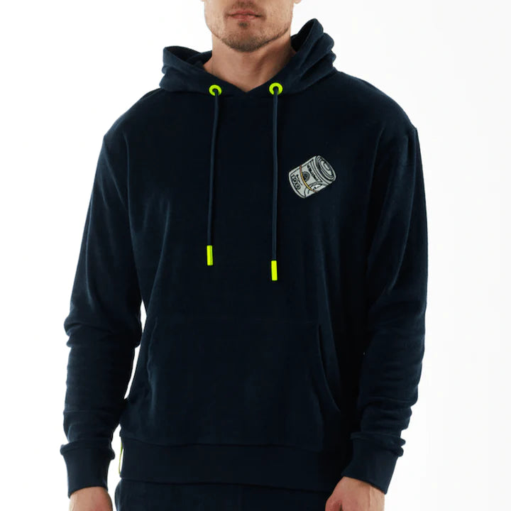 BOHEME NAVY BLUE | Towelling Hoodie THE WALL STREET