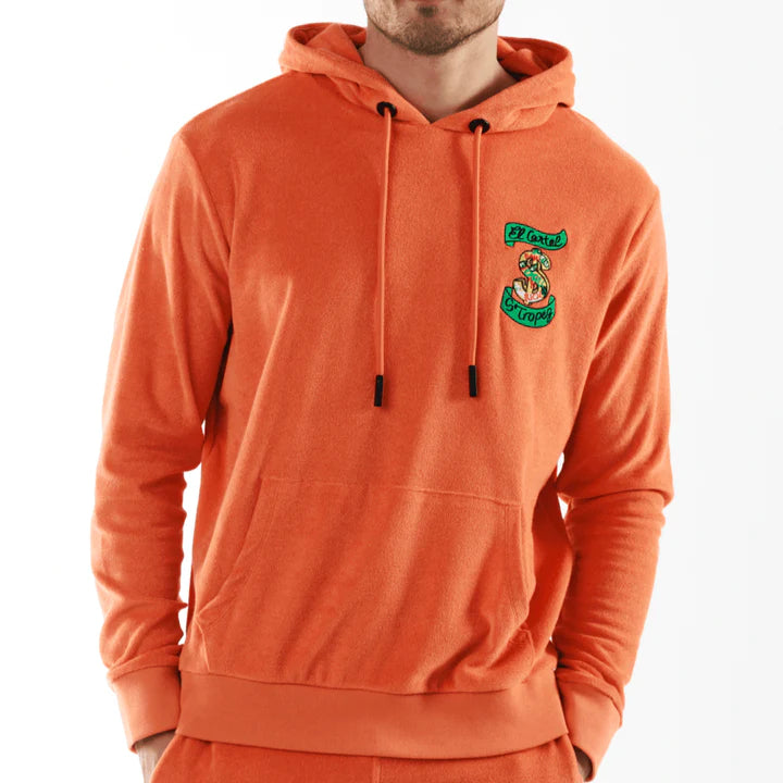 BOHEME ORANGE | Towelling Hoodie ESCOBART MOKE