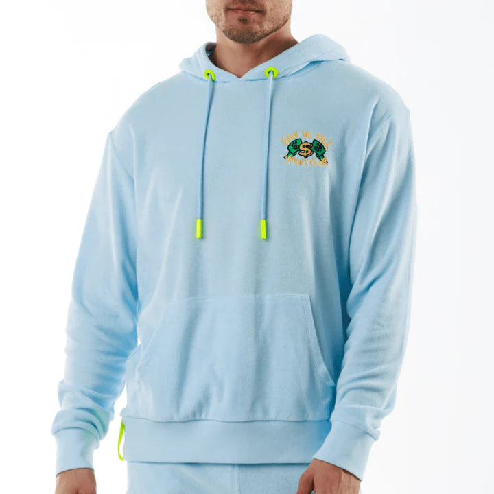 BOHEME SKY BLUE | Towelling Hoodie YACHT CLUB