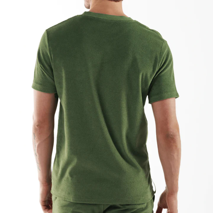 HARMONIE MILITARY GREEN | Towelling T-shirt