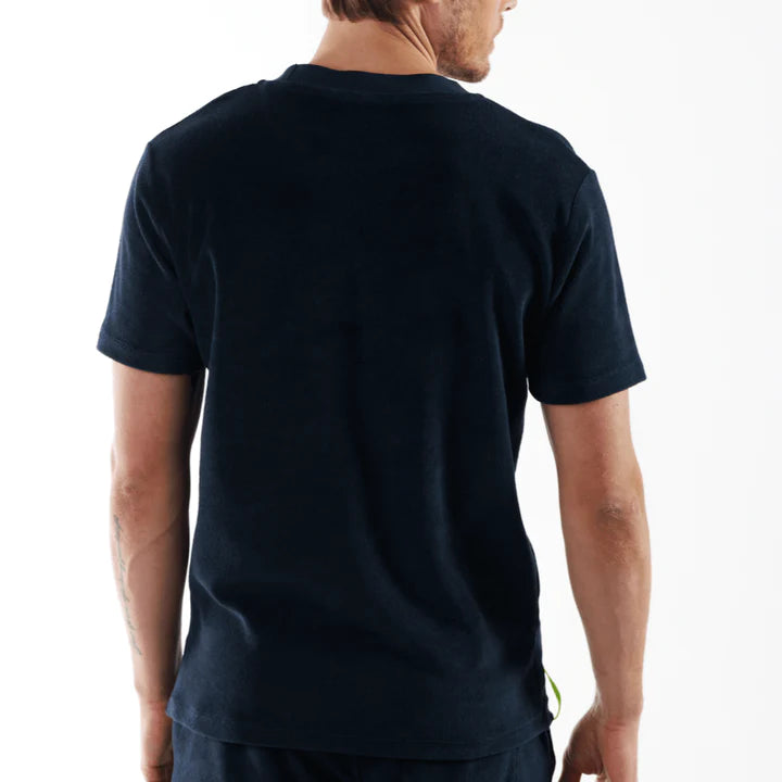 HARMONIE NAVY BLUE | Towelling T-shirt