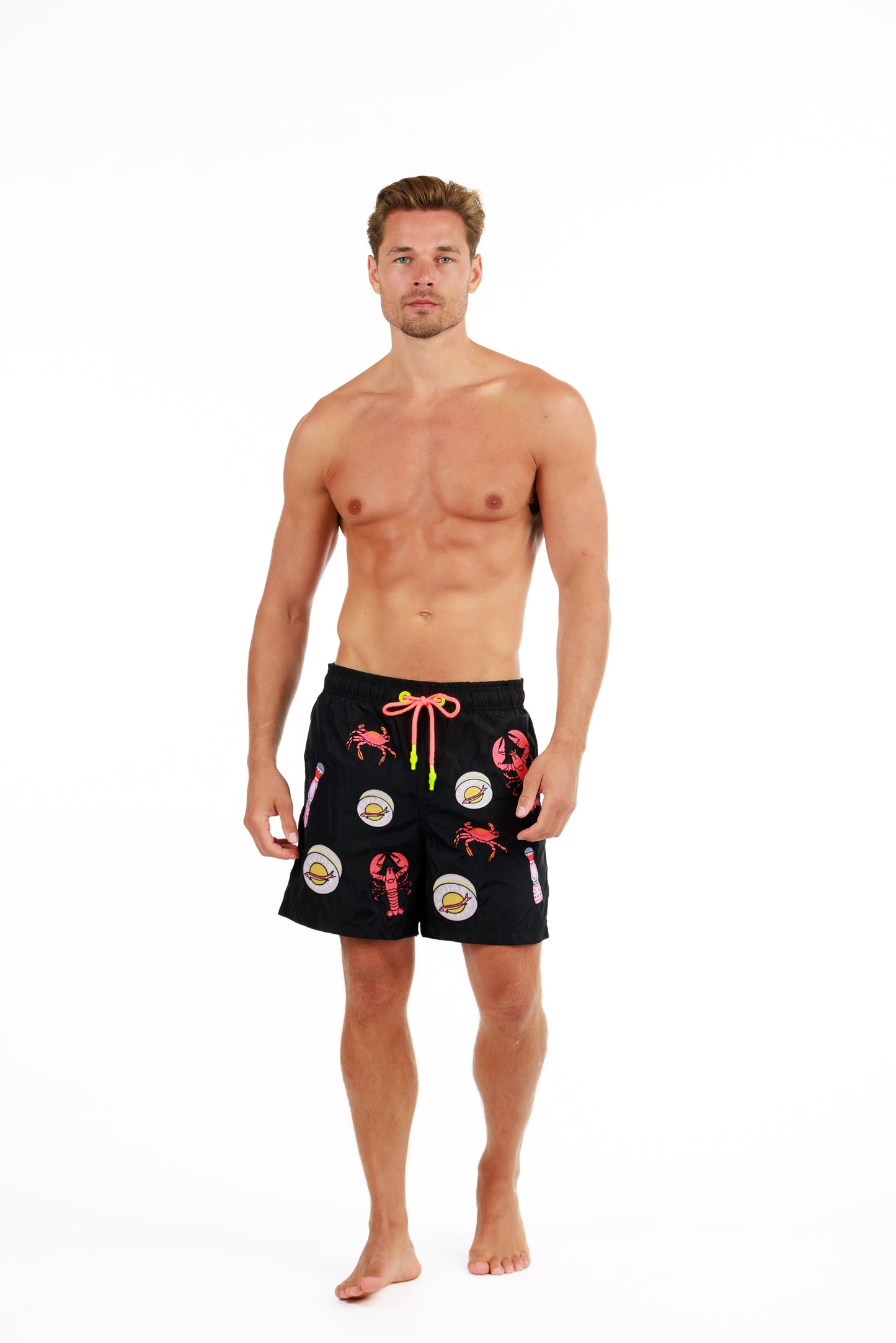 SALIN BLACK | Mens Swimwear PINK CAVIAR OV