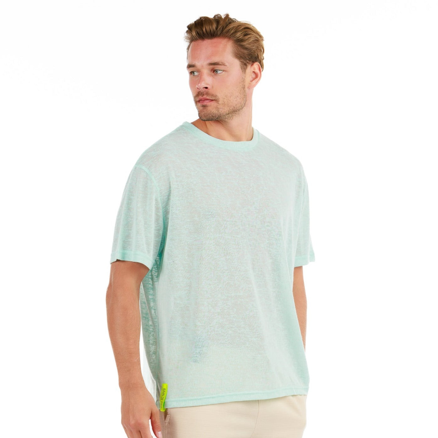 L'ORMEAUX TIFFANY BLUE | Oversized Linen T-Shirt