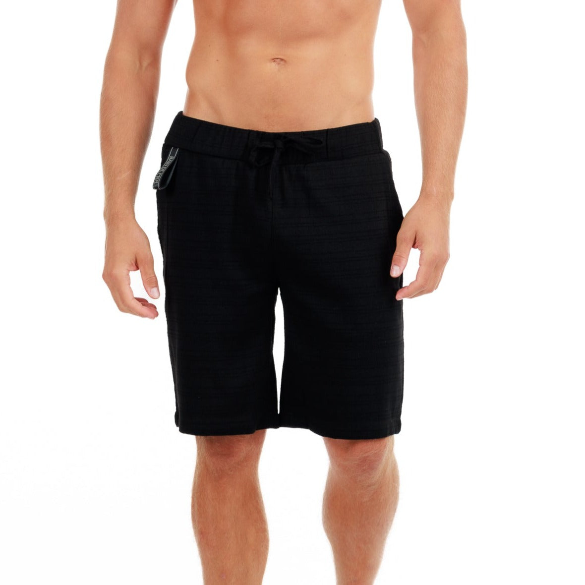 CLUB 55 BLACK | Men's Linen Shorts