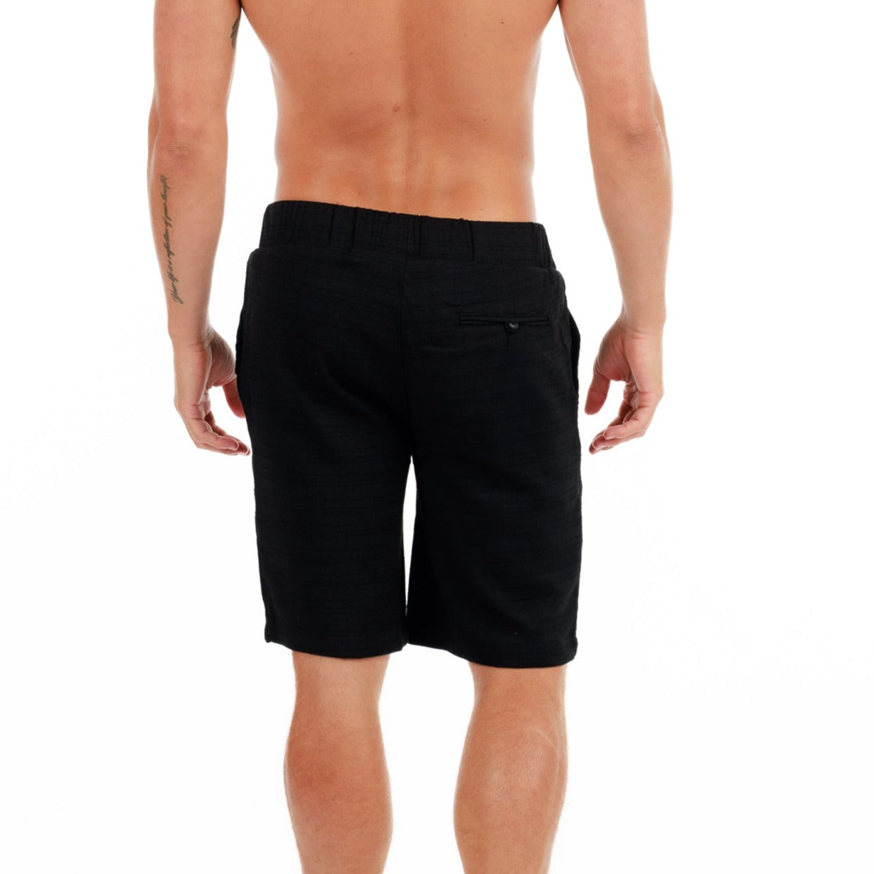 CLUB 55 BLACK | Men's Linen Shorts