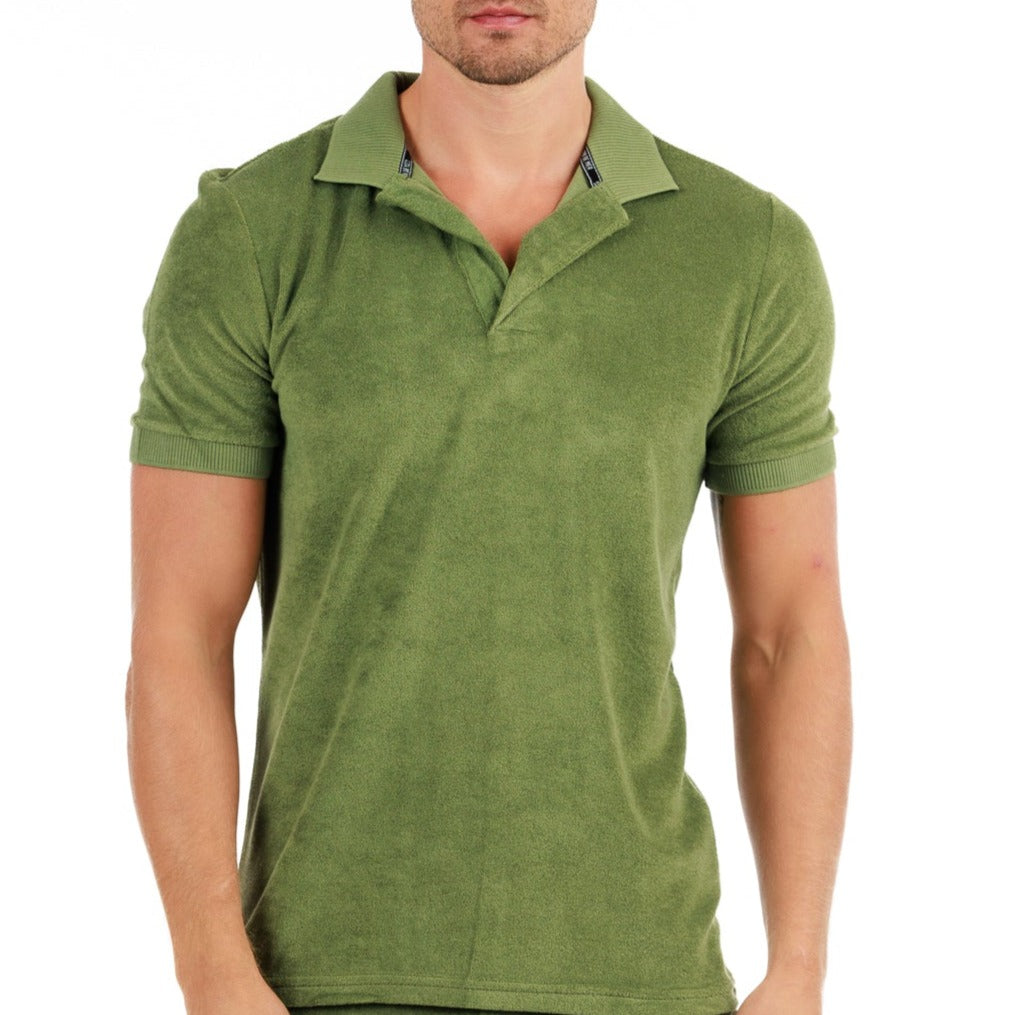 LA TARTANE MILITARY GREEN | Towelling Polo