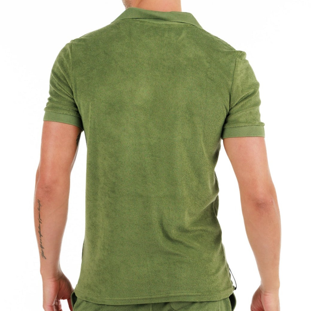 LA TARTANE MILITARY GREEN | Towelling Polo