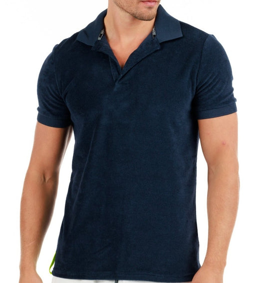 LA TARTANE NAVY BLUE | Towelling Polo