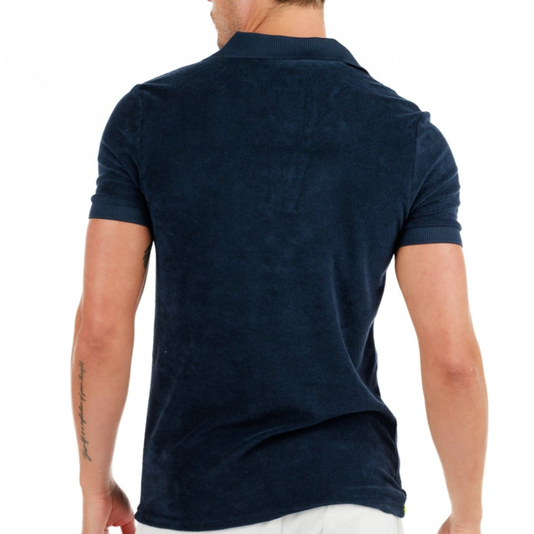 LA TARTANE NAVY BLUE | Towelling Polo