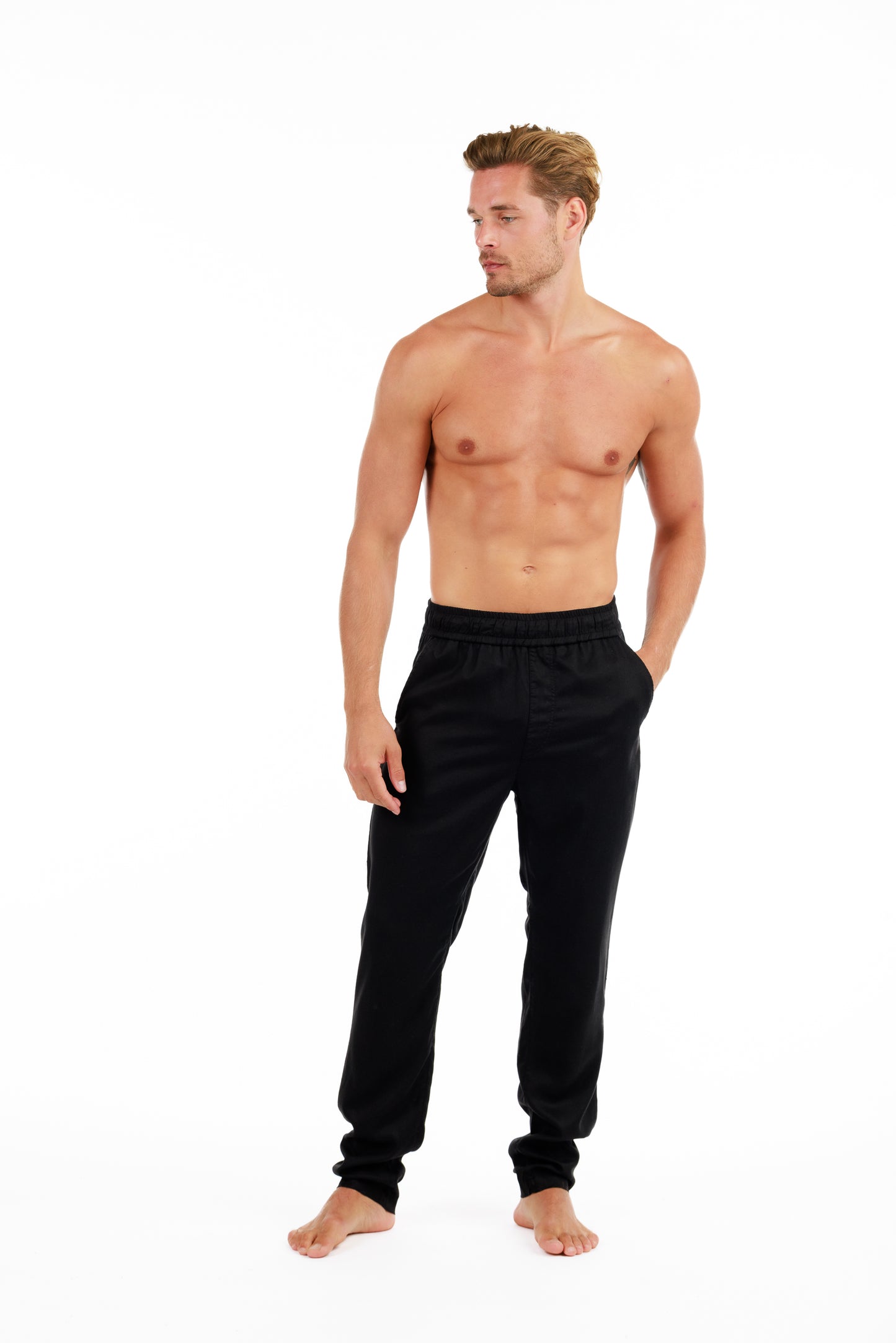 TENCEL PANTS BLACK