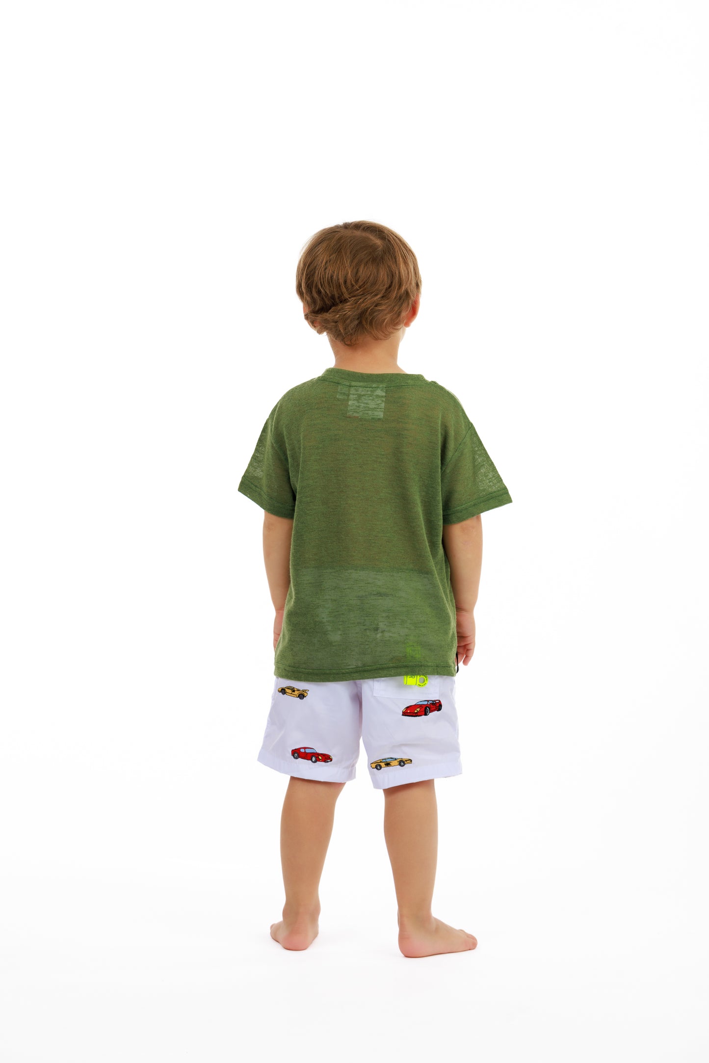 KIDS L'ORMEAUX MILITARY GREEN | Kids Linen T-SHIRT