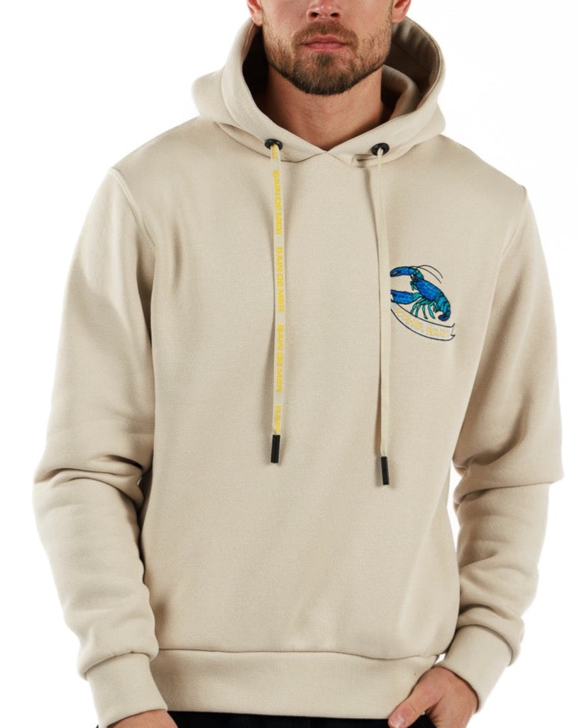 CLASSIC LOBSTER ECRU | COTTON HOODIE