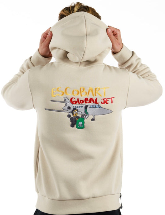 ESCOBART GLOBAL JET ECRU | COTTON HOODIE