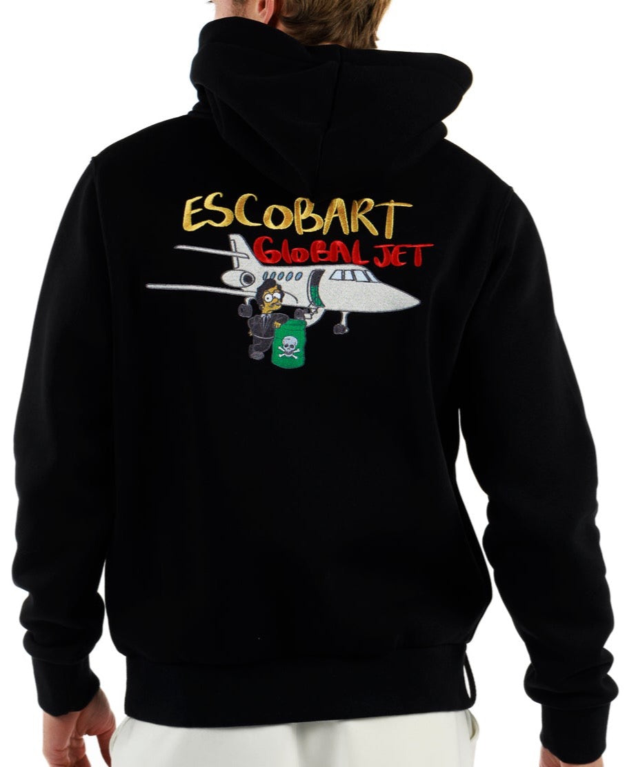 ESCOBART GLOBAL JET BLACK | COTTON HOODIE