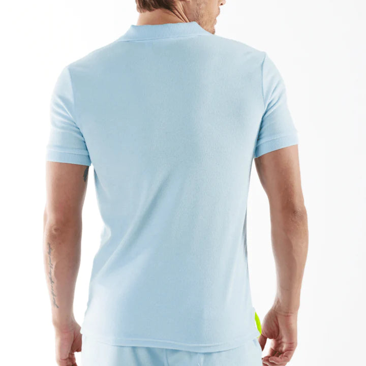 LA TARTANE SKY BLUE | Towelling Polo