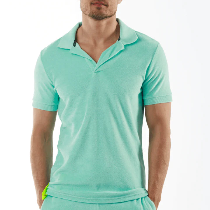 LA TARTANE TIFFANY BLUE | Towelling Polo