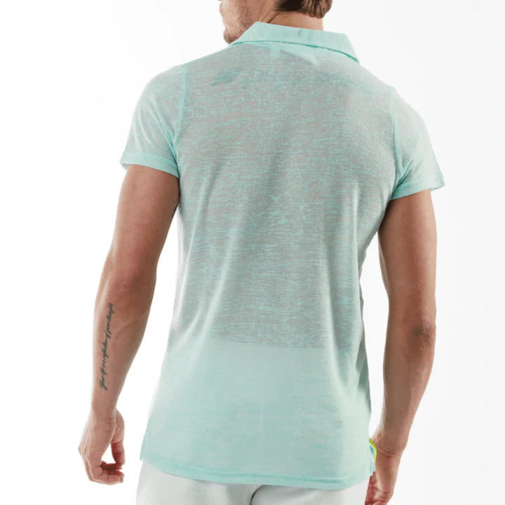 MARES TIFFANY BLUE | Linen Polo