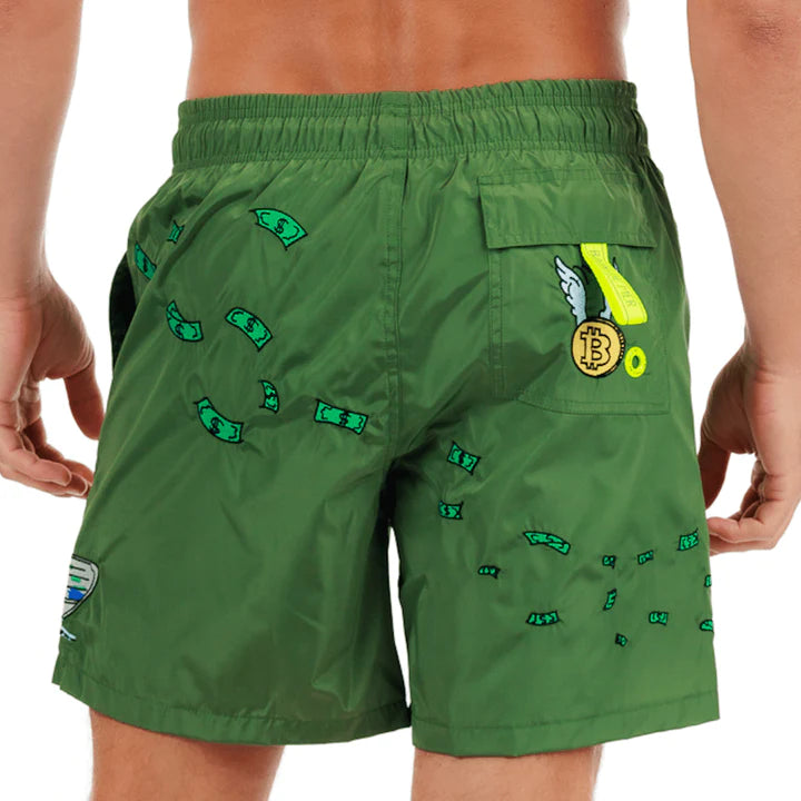 SALIN MILITARY GREEN | Mens Swimwear CATCH THE DOLLAR